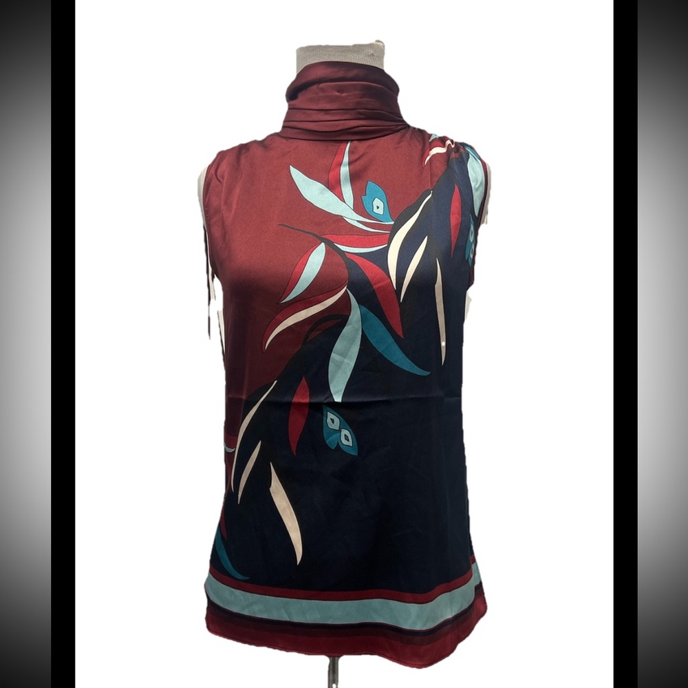 White House Black Market Sleeveless Mock Neck Shell Top XXS